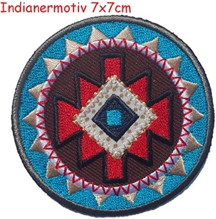 Indian round motif 7x7cm iron-on designer patch used for fabric gifts crafts jeans clothing to iron on decoration fabric mend clothes room nursery boy girl children child kids toddler gift baby birth christening baptism birthday to personalize gifts for fabric mend clothes room nursery boy girl children iron on patches idea personalise wall decorating sewing arts creative decoration fabric mend clothes room nursery boy girl children iron on patches idea personalise wall decorating s