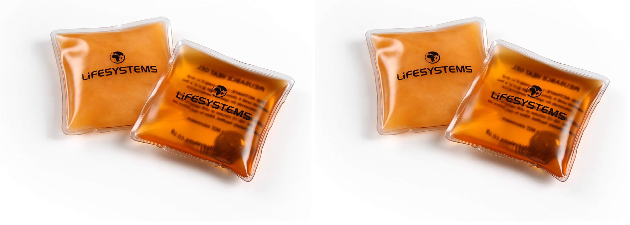 Lifesystems Reusable Hand Warmers, with 45 Minutes of Heat, Ideal for Pockets When Camping, Hiking, Skiing or Walking - 2 Pair