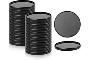 ZECKZOIN 30Pcs 2 inches Discbound Expansion Discs, Black Plastic Binder Rings Discs Book Binding Discs for DIY Notebooks and Planner Scrapbooking Supplies