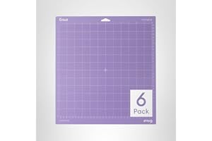 Cricut StrongGrip Mat Pack (6 Count, 12in x 12in) - for Explore & Maker Machines - for Chipboard, Matboarx, Cardstock & Heavy