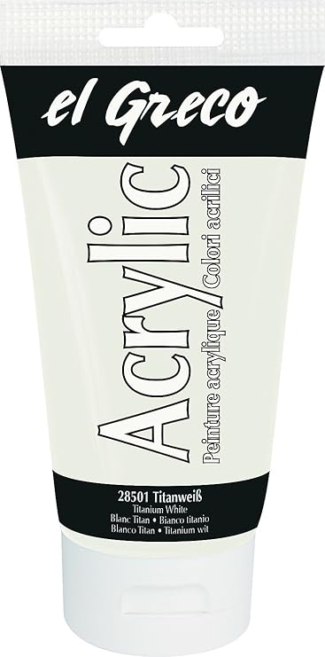 Kreul 28501 - El Greco Acrylfarben, hochpigmentierte Acrylfarbe in Studienqualität, buttrig vermalbar, für pastose Malerei, g