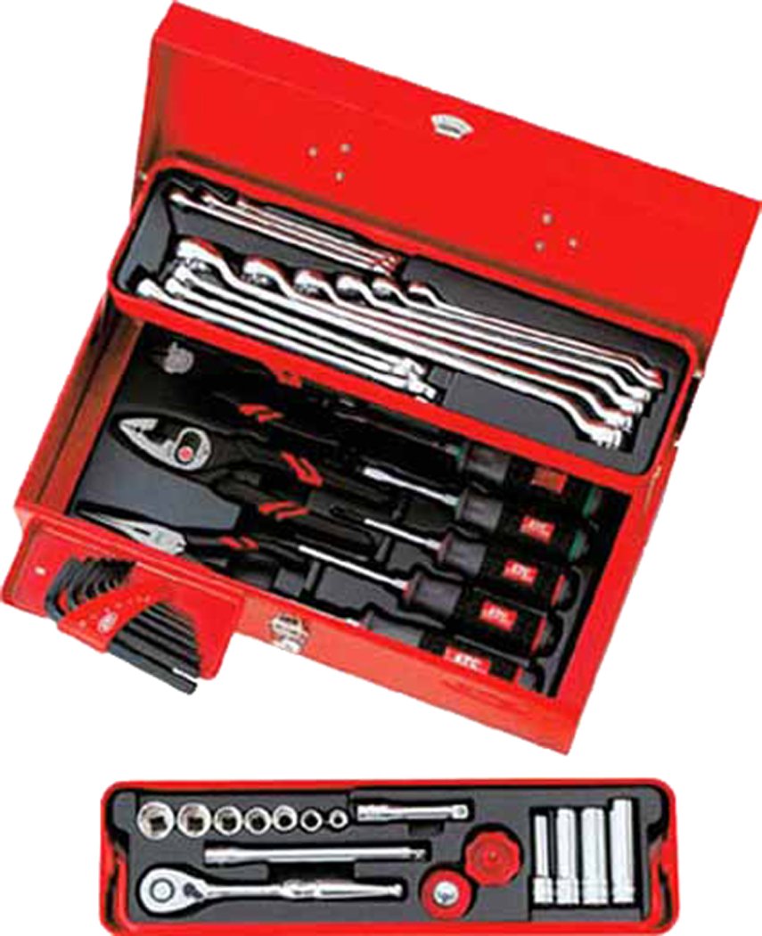 KTC(ケーテーシー) 9.5sq.工具セット(型開きメタルケース)43点組 SK3434S B0028W71UK