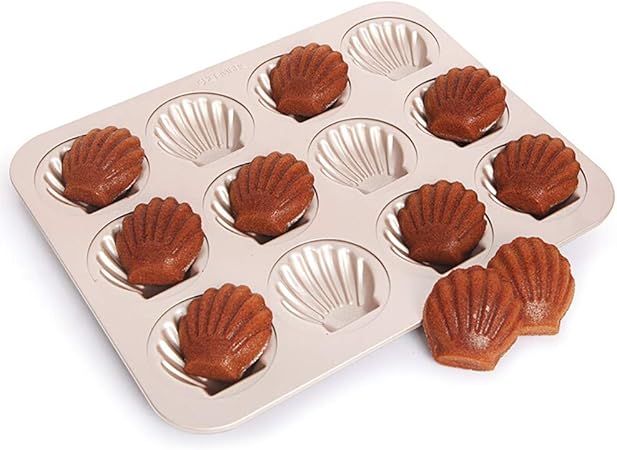 Dore Et Antiadhesif 2 Pieces Moule A Gateau Madeleine En Forme De Coquille Saint Jacques A Qjjml Moule De Cuisson Mignon Four A Cuisson Bricolage Cuisine Maison Moules Carres Et Rectangulaires Centroarco Com