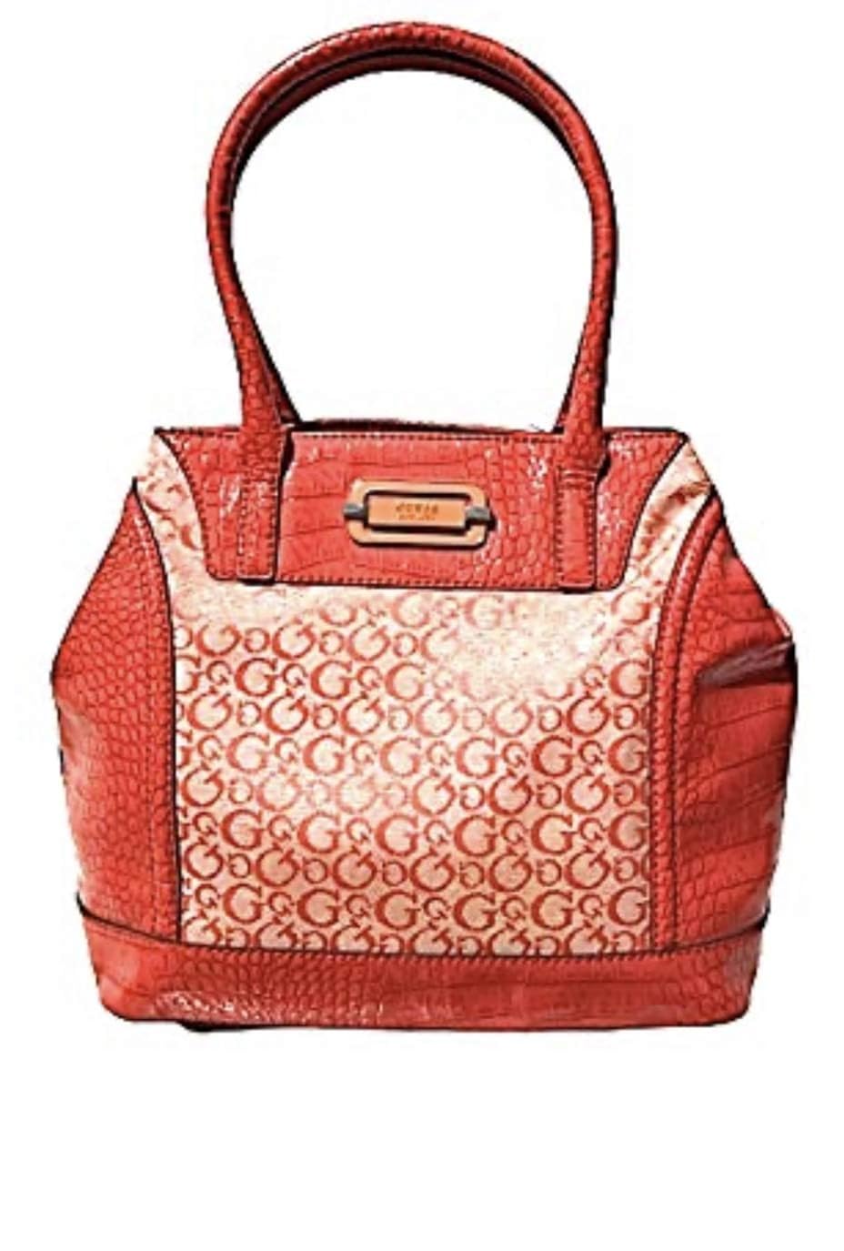 Buy Guess Women's Leather Signature Shoulder Bag (Orange) at Amazon.in