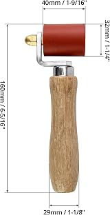 QWORK Silicone Seam Roller 40mm High Temperature Red view 5