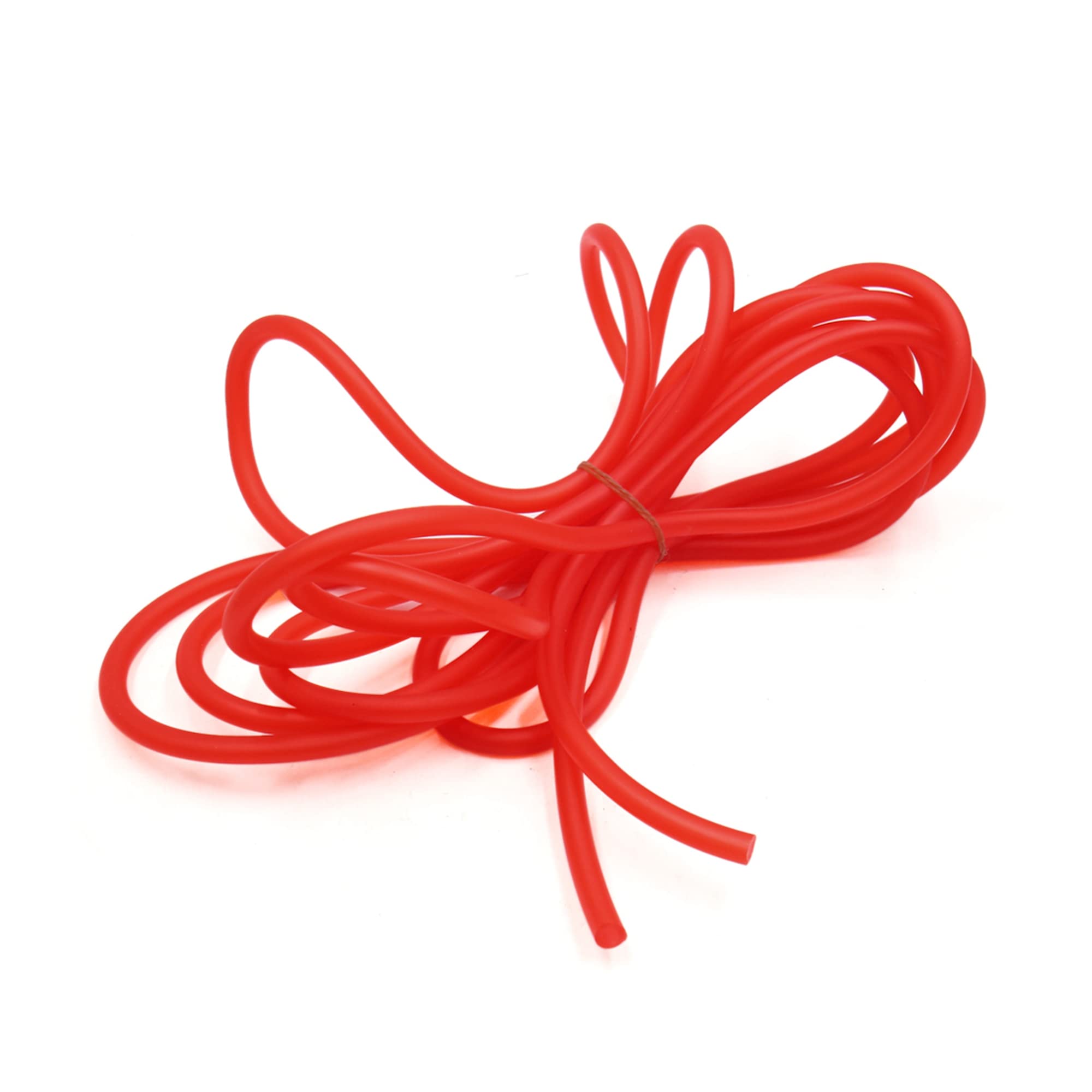 sourcingmap Red 5M Length 5mm Inner Dia Silicone Fuel Line Tube Pipe for