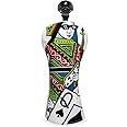 Barudan Golf Poker Queen Golf Hybrid Headcover 3 Wood Fairway Head Cover Driver Headcover Head Cover fits for All Brand Golf Headcovers for Driver, Fairway Woods, Hybrids