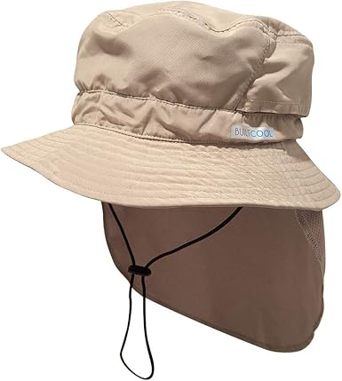 bucket hat with neck shade