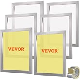VEVOR Screen Printing Kit, 6 Pieces Aluminum Silk Screen Printing Frames, 20x24inch Silk Screen Printing Frame with 160 Count Mesh, High Tension Nylon Mesh and Sealing Tape for T-Shirts DIY Printing