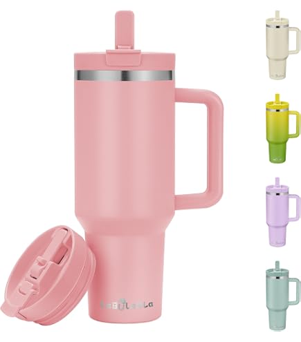 Amazon.com | Labulabla 40oz Tumbler with Handle,Double Wall Vacuum