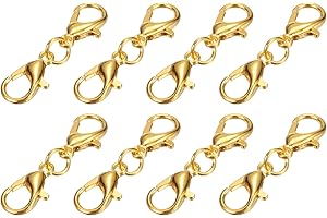 uxcell Bracelet Extender, 8Pcs - Double Lobster Claw Clasps Necklace Extenders, Connector Extension Clasp and Closure for DIY