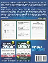 Small Print Handwriting Workbook for Teens: Improve