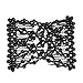 Ruihfas 5Pcs Easy Stretch Beaded Hair Combs Double Magic Slide Metal Comb Clip Hairpins for Women Hair Styling
