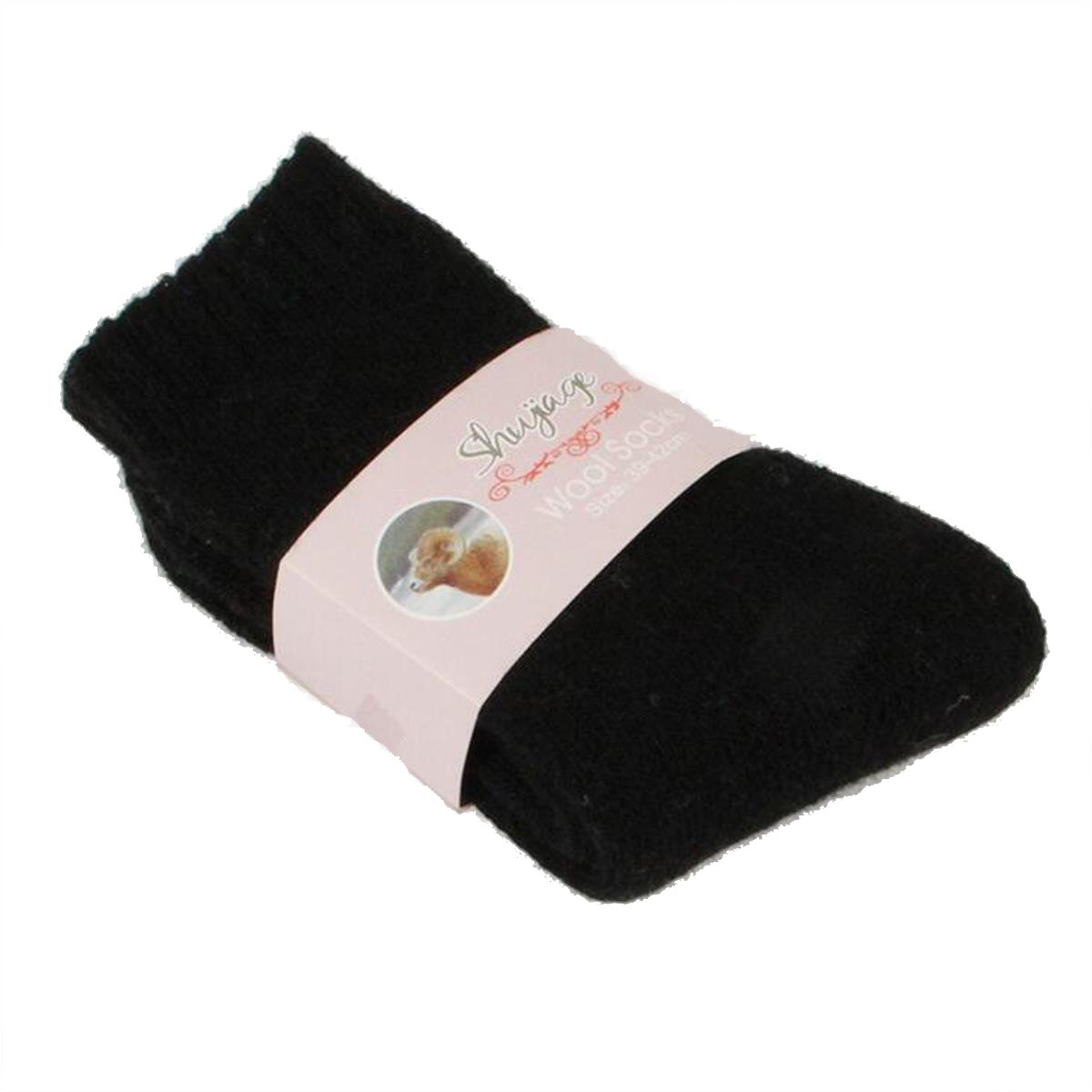 LONGQI - Chaussettes - Femme Noir Noir