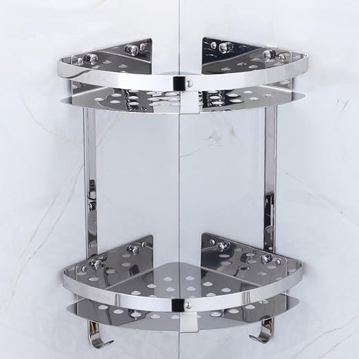 GJY Stainless Steel Bathroom Toilet Racks Wall ，Hanging Storage Tripod