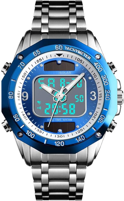 solar analog digital watch