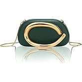 PU Leather Women's Evening Handbags Chocolates Clutch Purse Easy Match with Chain Crossbody Metal Decoration Shoulder Bag
