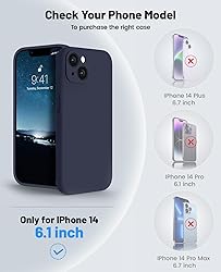 OTOFLY for iPhone 14 Case, Upgraded Silicone 14