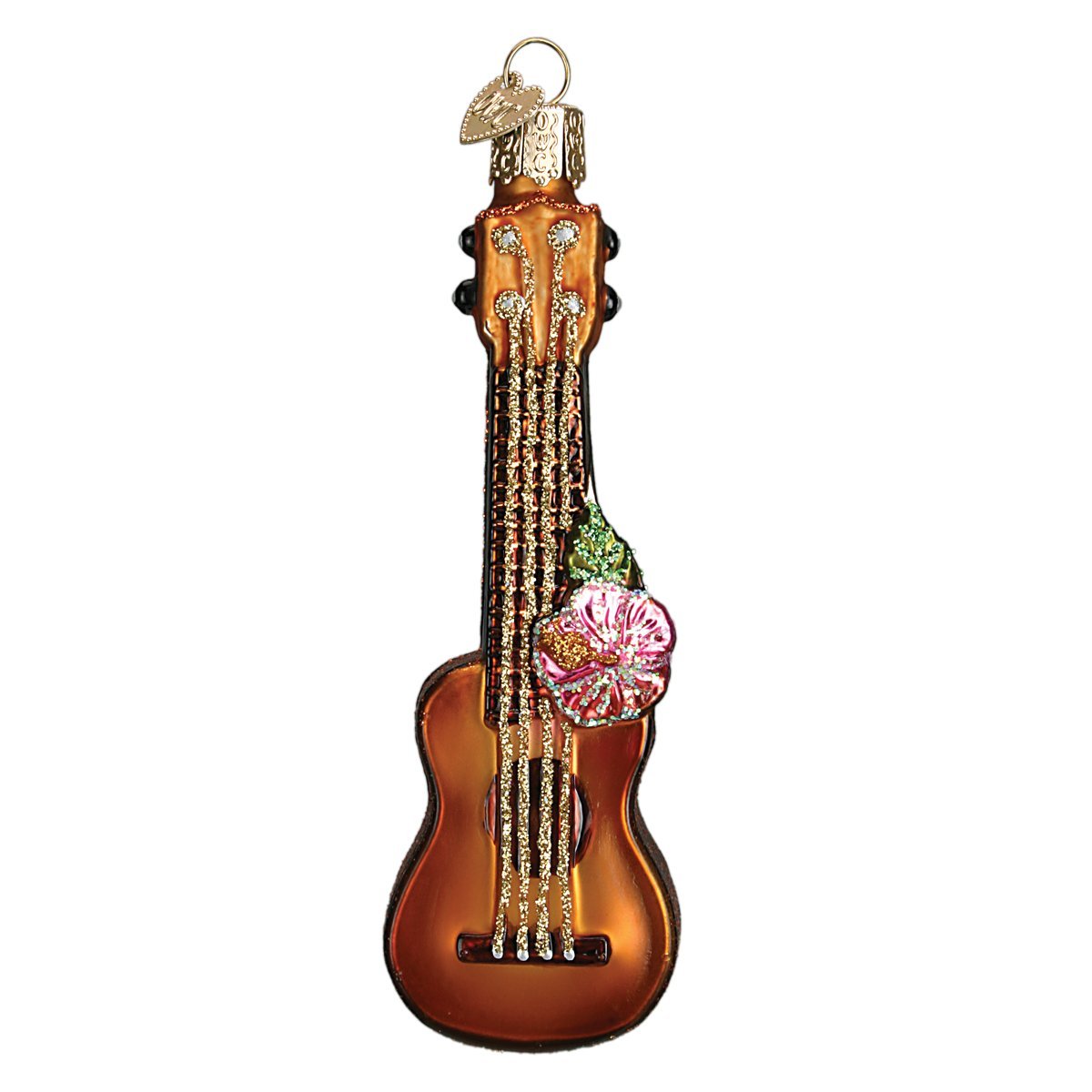 Old World Christmas Ornaments: Ukulele Glass Blown Ornaments for Christmas Tree (38040) — image 1