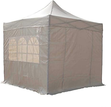 Airwave Pop Up Gazebo 2 5x2 5m Waterproof Outdoor Canopy Marquee Tent For Garden Party Beige Amazon Co Uk Garden Outdoors