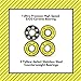 Yellow Jacket Premium Fidget Spinner Replacement Bearings, 1 Ceramic Spin Bearing, 3 Steel Yellow Jacket Counterweight Bearings