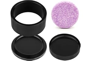 SANZAOGANG 2.5inch Round Soap Shampoo Bar Mold, 3D Plastic Solid Bath Bomb Shower Steamer Press Molds for Making Shampoo Bars, Shower Steamers, Soaps, Bath Bombs, DIY Making Supplies (Round)