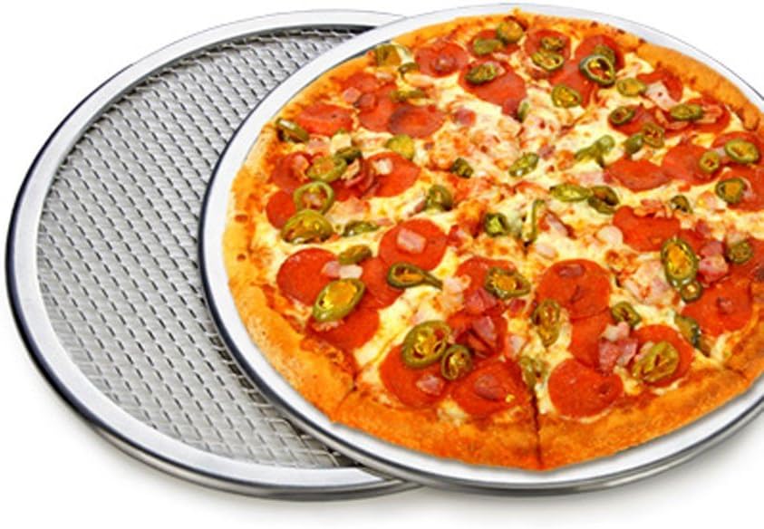 1 pc New 9" Seamless Rim Aluminium Pizza Pan Pizza Screen Baking Tray Pizza Making Net Cookware Bakeware Baking Tool Pizza Tray