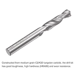 uxcell Solid Carbide Drill Bits, 4.5mm C2/K20