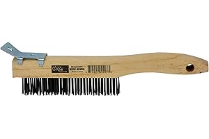 HOT MAX TORCHES Hot Max 26051 4 by 16 Carbon Steel Shoe Handle Wire Brush with Scraper