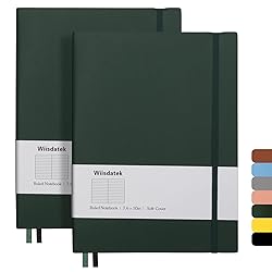 Wiisdatek B5 College Ruled Notebooks - 2 Pack B5