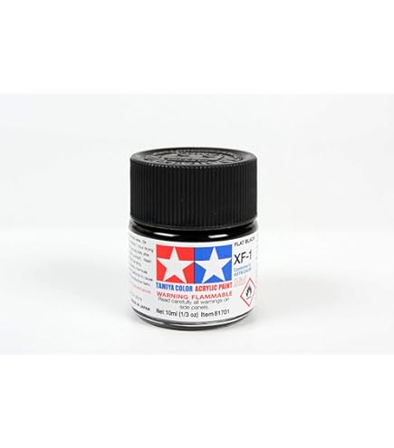 Amazon.com: Tamiya Models X-1 Mini Acrylic Paint, Black : Arts