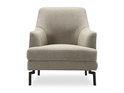 Curtis Hayes Bone Color Murphy 1 Seater Sofa Metal Foam