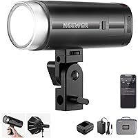 NEEWER Q200 200Ws 2.4G TTL Outdoor Studio Flash Strobe with App Control,1/8000 HSS, 3200mAh Battery Powered Photography Monol