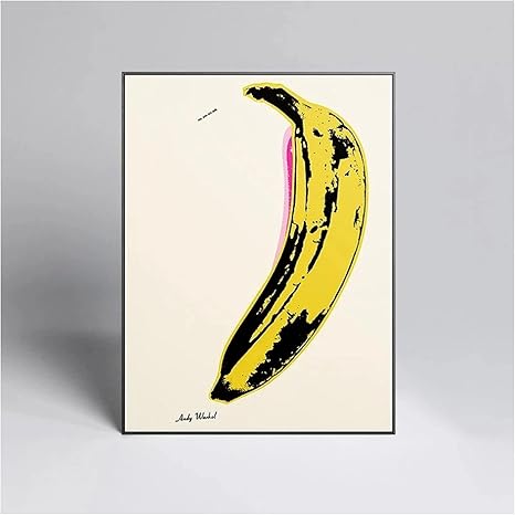 Amazon ウォールアート アンディウォーホル バナナ ポップアートキャンバス絵画ポスターとプリントquadros壁の写真リビングルーム フレームなし ウォールステッカー オンライン通販