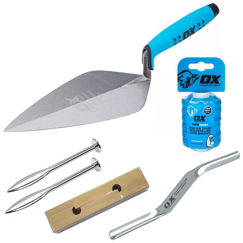 11 Brick Trowel London Pattern 2 Pack & Free Line blocks Line Pins OX