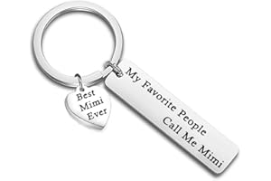 FEELMEM Nanny Gift My Favorite People Call Me Nanny Keychain Best Nanny Ever Jewelry Babysitter Gift Grandma Gift (mimi)