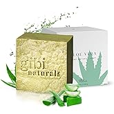 gibi Aloe Vera Soap Bar - 7.06 Oz Moisturizing Aloe Vera Soap for Face & Body - Cleanses, Hydrates & Soothes Skin