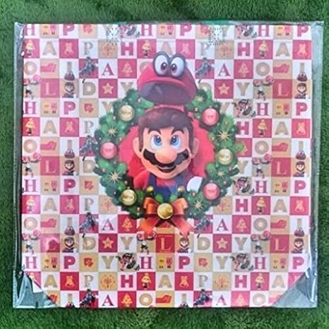 Amazon マリオ Happy Holiday バッグ ギフトラッピング用 約36 35cm エディオン 不織布 クリスマス仕様 クリスマス雑貨 ホビー