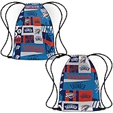 Pro Specialties Group Oklahoma City Thunder Drawstring w/zipper Gym Bag for Sports, Travel, and Everyday Use