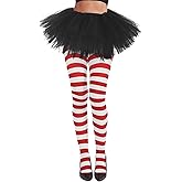 American Trends Striped Tights for Women Witch Tights Halloween Costume Stretchy Pantyhose Stockings
