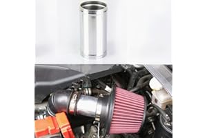 AotoKoop OD 2.5in (63mm) Aluminum Air Intake Tube Joiner Connector Adapter, Length 4.72in (120mm)