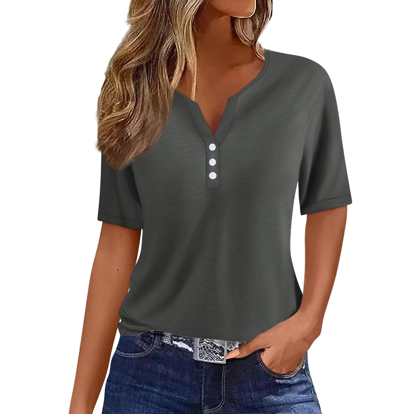 Summer Tops for Women 2024 Trendy Vacation Short