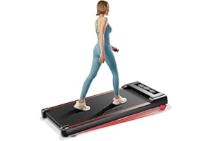 RHYTHM FUN Incline Walking Pad Treadmill, Walking Pad with Incline, 300 Lbs Under Desk Treadmills for Home Office, Portable T
