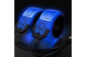 Todoxi 2 Pack LED Armband Rechargeable, Running Lights for Runners, Running Lights, Reflective Running Gear Light Up Armband High Visibility LED Wristband Lights for Running Walking