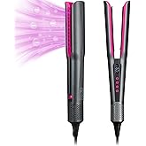 Hair Straightener – 2 in 1 Wet to Dry Air Straightener with High-Speed Ionic Airflow, Straightens Using air, No Heat Damage, Smart Temperature Control for Medium to Long Hair (35-75cm) (Gray)