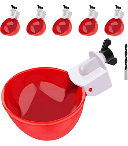 10-Pack Automatic Chicken Watering Cups - Leak-Proof Drinkers For Hens, Ducks, Quail, Poultry