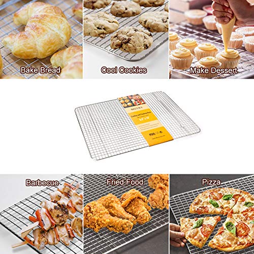 Secura Cooling Rack 100 304 Stainless Steel, Cookie Wire Baking Racks