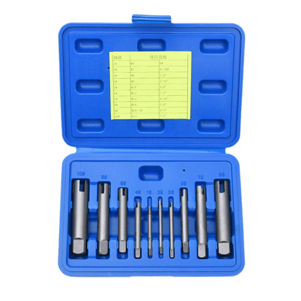 JHD 5/6/9/10pcs Broken Tap Extractor Removal Tool Kits Removes 3 to 20mm Taps 3/4 Claws Set