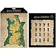 Dark Horse Deluxe Game of Thrones: Map of Westeros and Map Marker Magnet Set