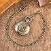Avaner Mens Pocket Watch, Vintage Steampunk Fob Watches, Classic Retro Engraved Royal Flush Antique Bronze Poker Pocket Watch Unique Cool Gift for Father